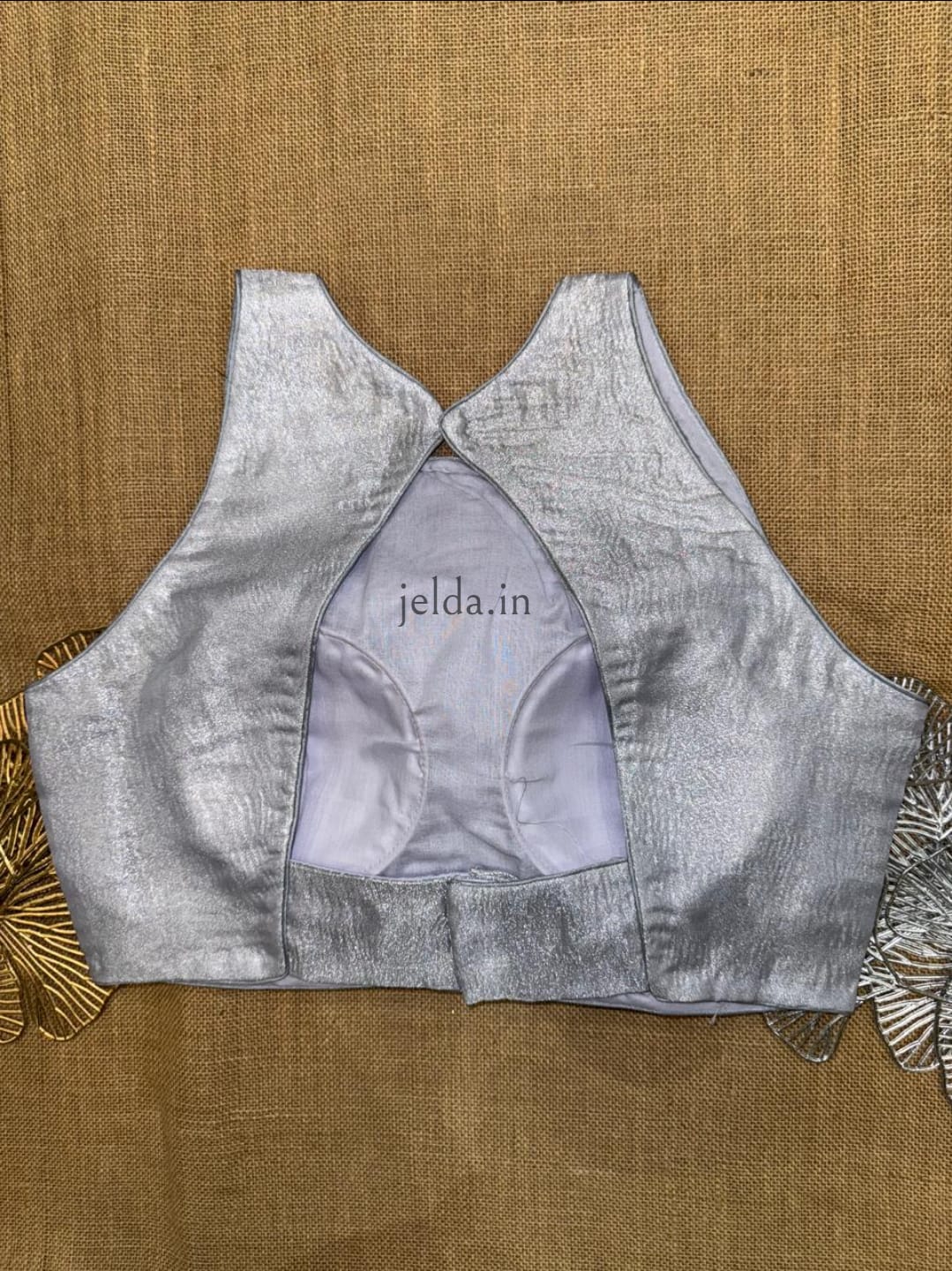 Premium Plain Sleeveless High Neck Blouses – Silk Fabric