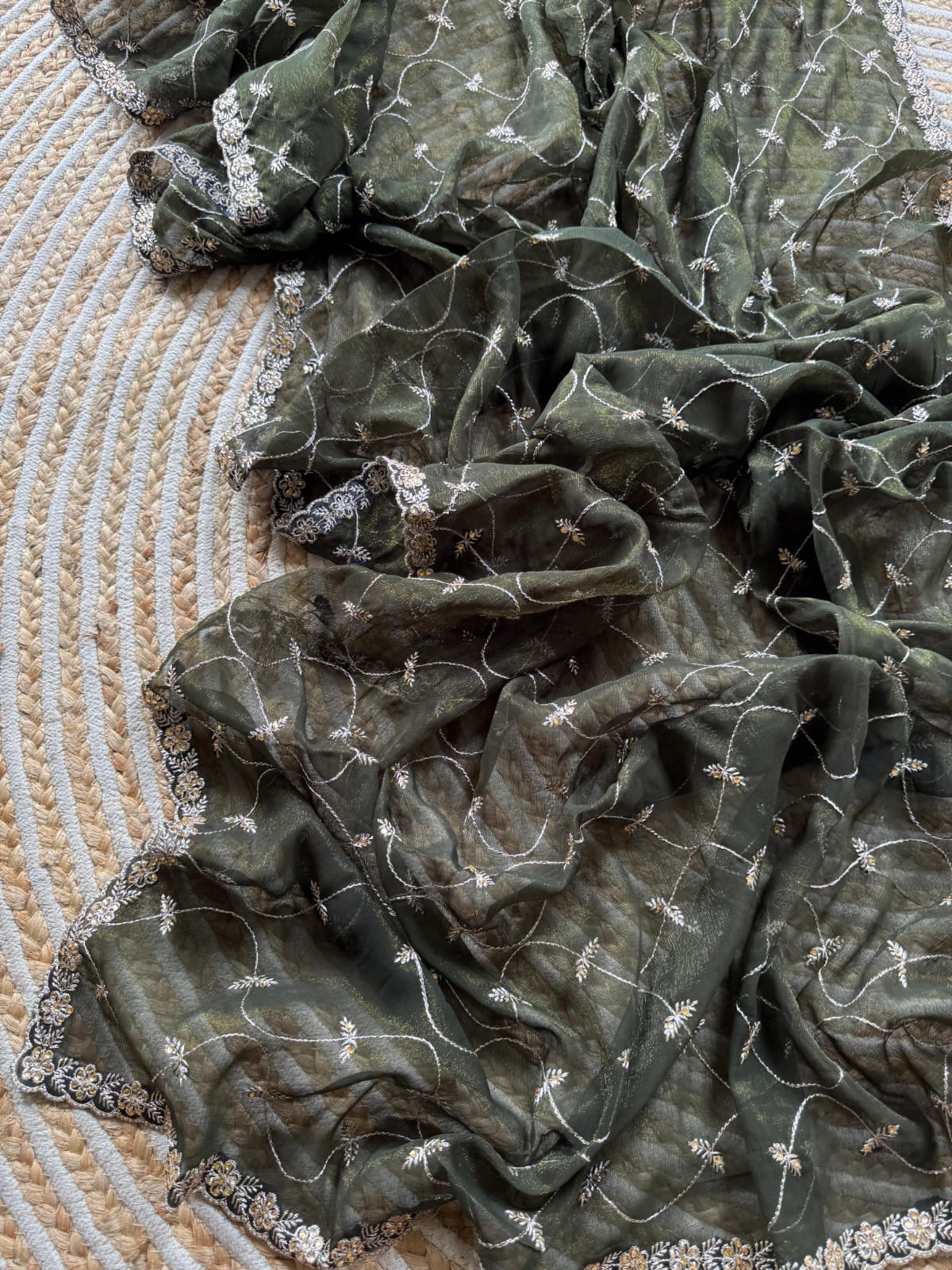 Pure simmer silk saree