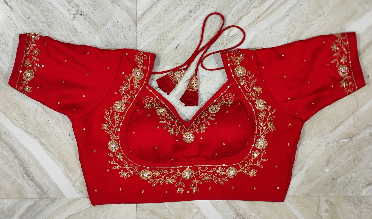 Mumtaz bridal jardosi work ready made blouse