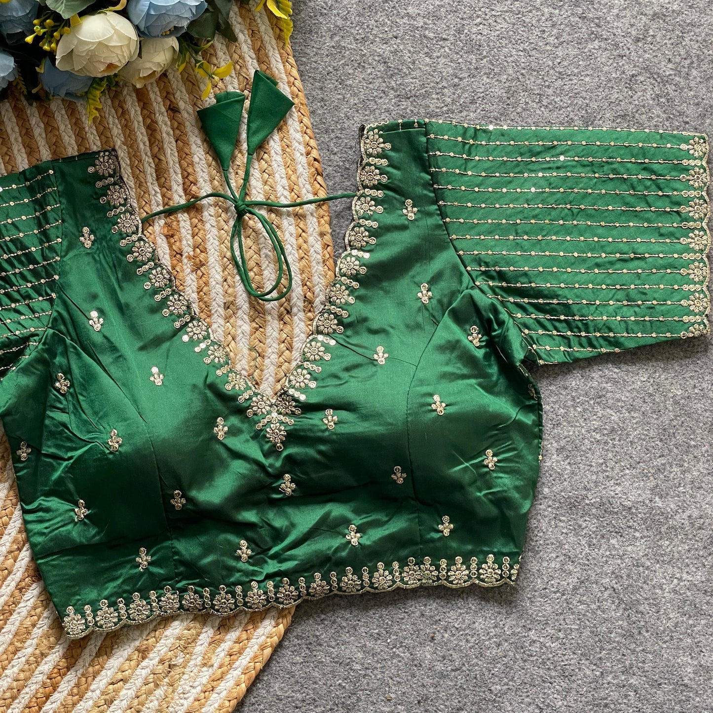 Banarasi silk ready made blouse