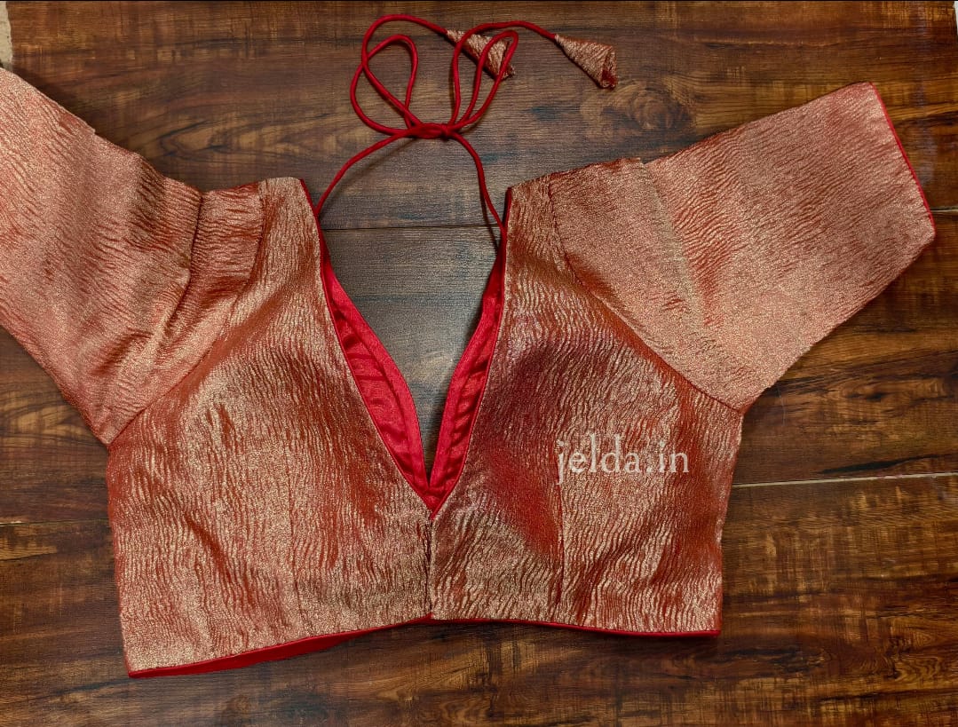 Cruss tissue fabric with sleeve - custom made blouses