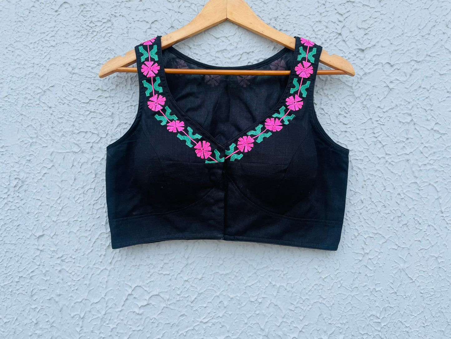 Cotton Embroidery Sleeveless - Premium Designer Blouse