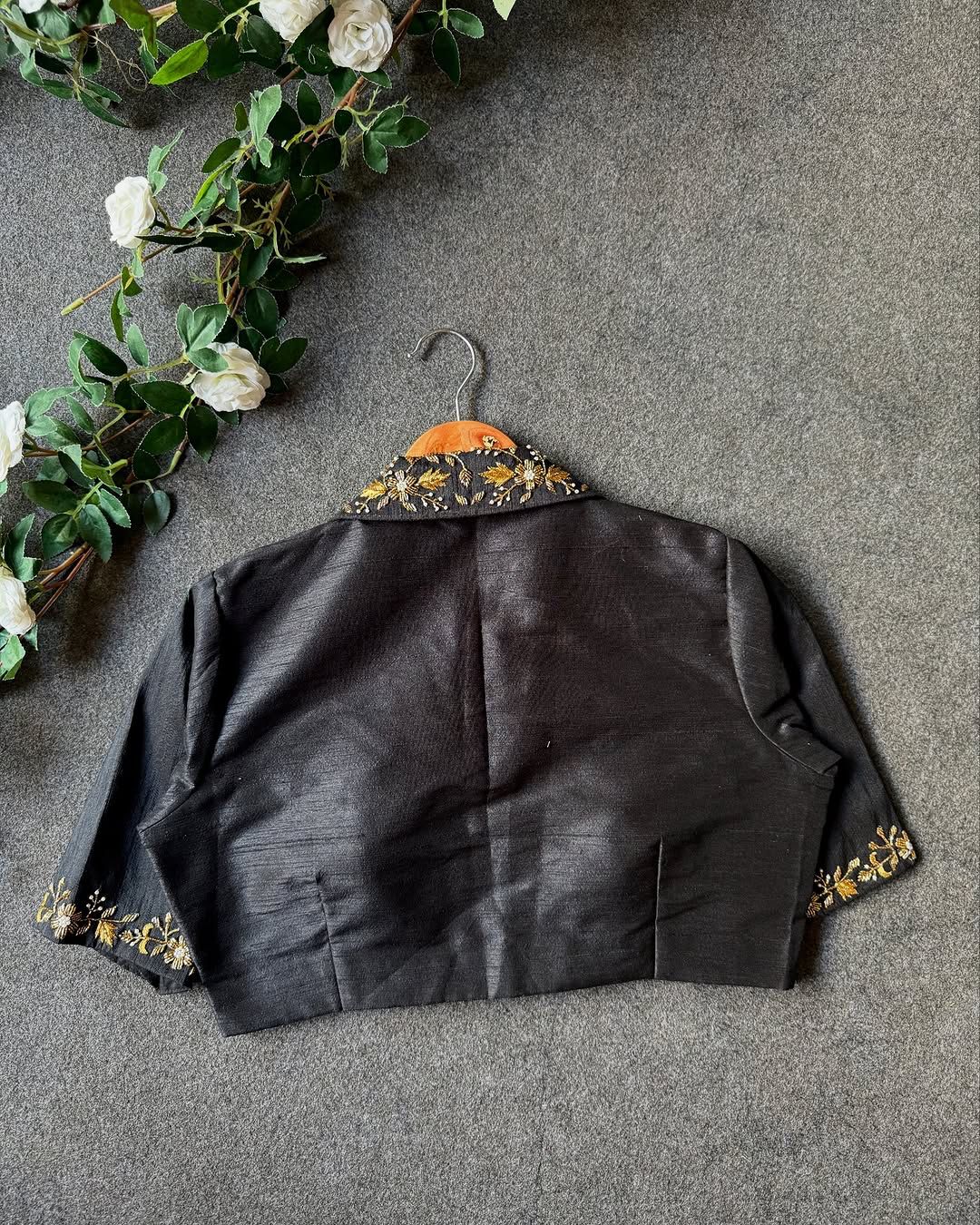 Beautiful handwork all over back and sleeves ready made blouses