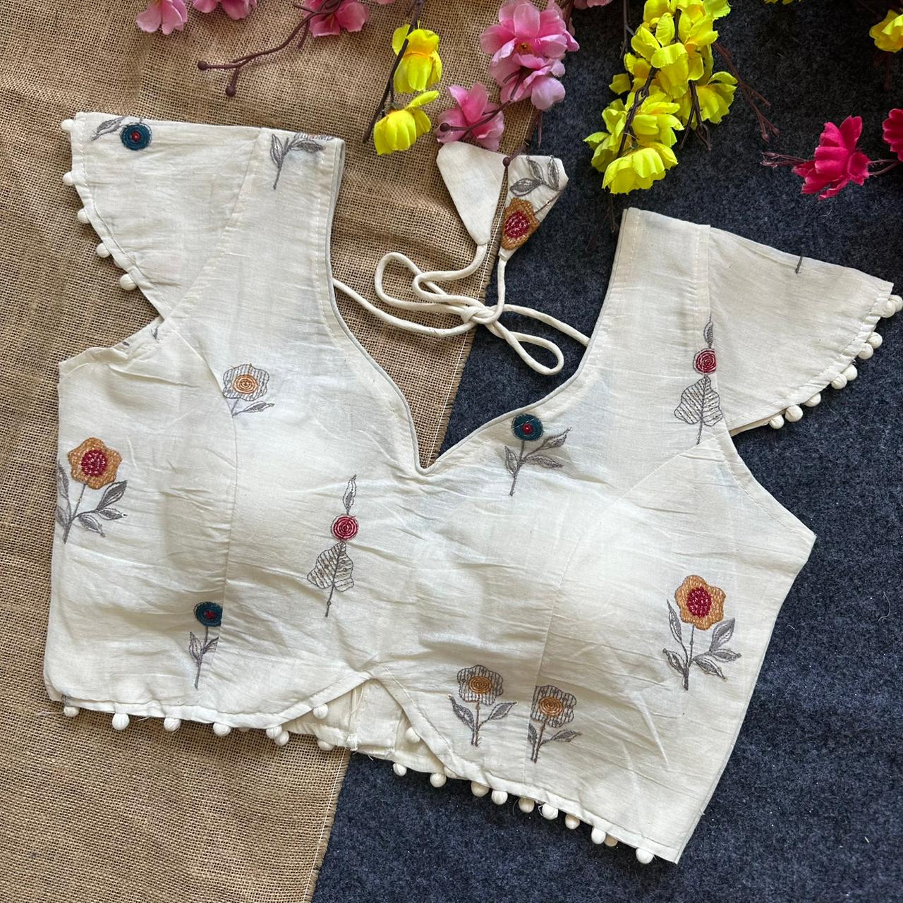 Pure Camric Cotton ready made blouses