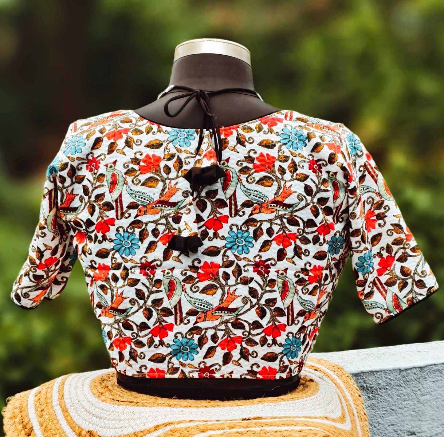 Masaba katha halter neck printed ready made blouses