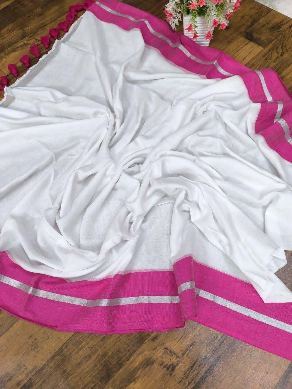 Pure Mul Mul cotton by catton saree