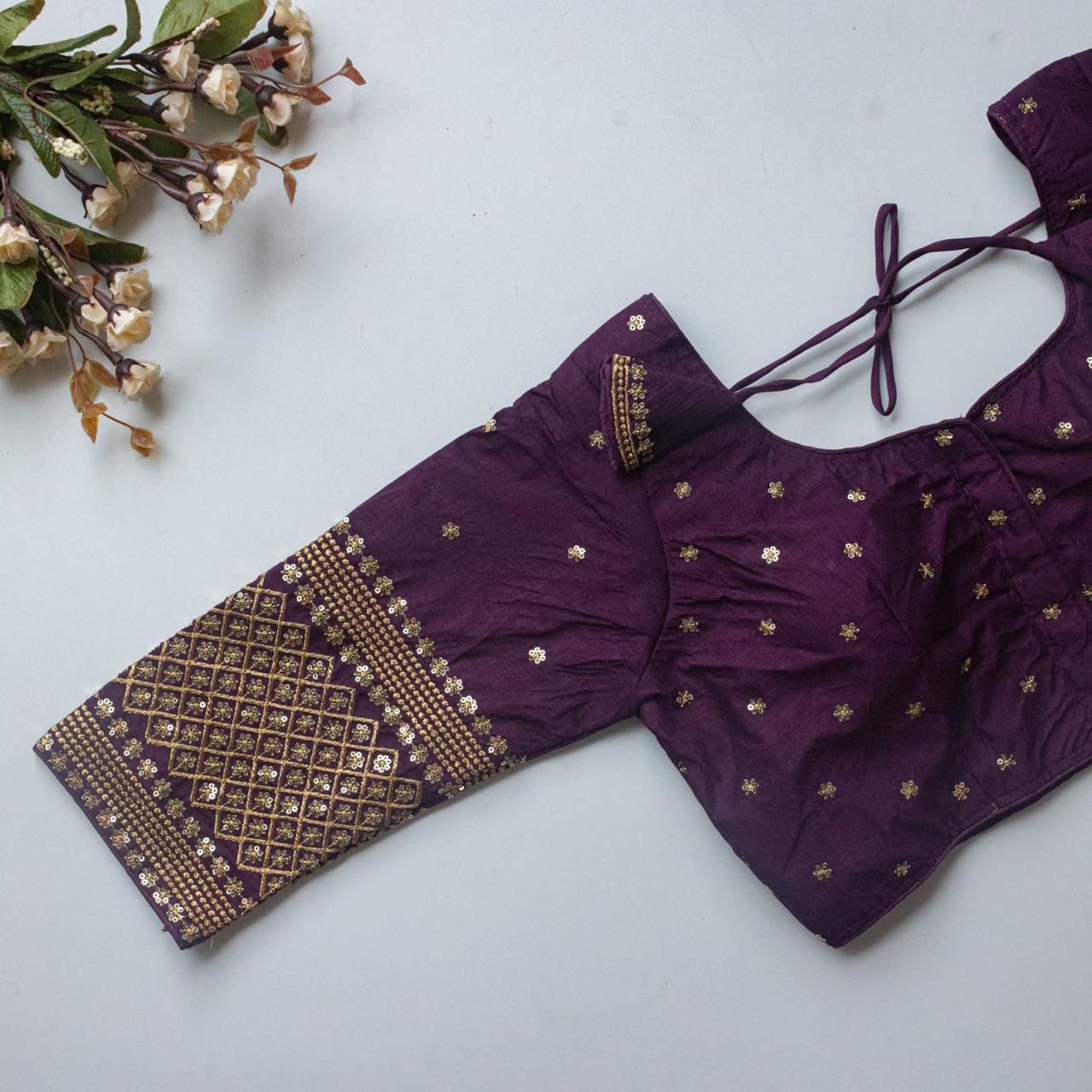 Vichitra silk ready made blouse