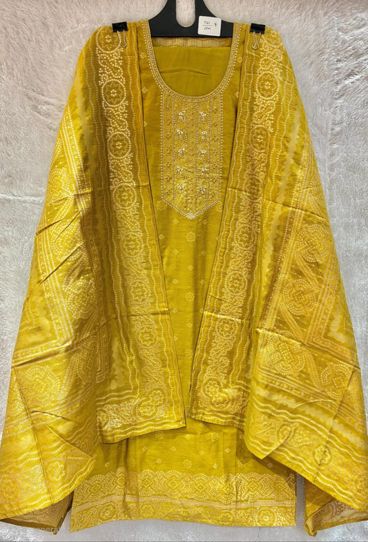 Party wear zari work salwar suit