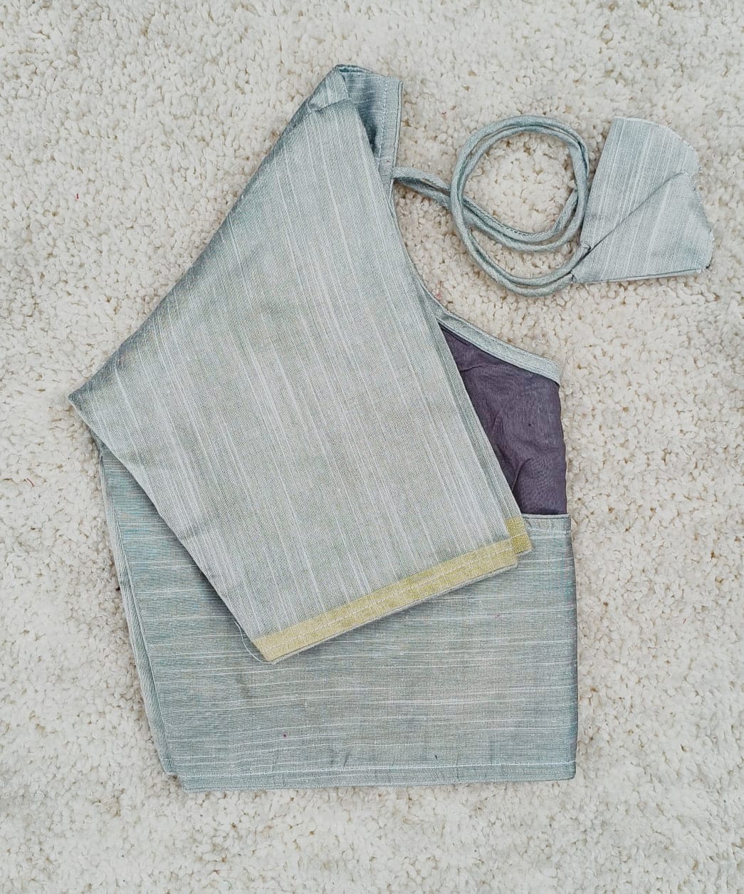 Ghicha silk round neck ready made blouses