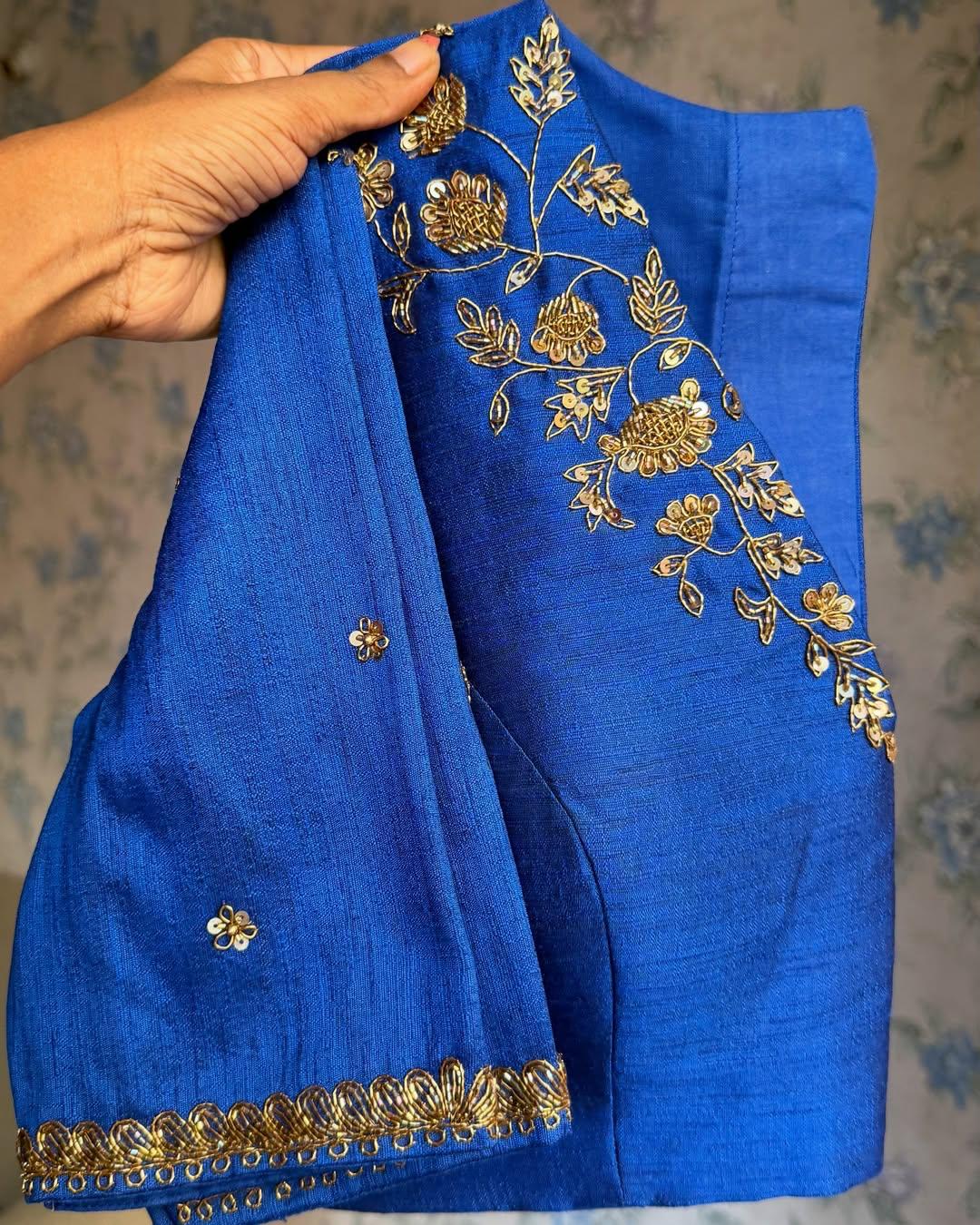 Beautiful handwork all over ready made blouses