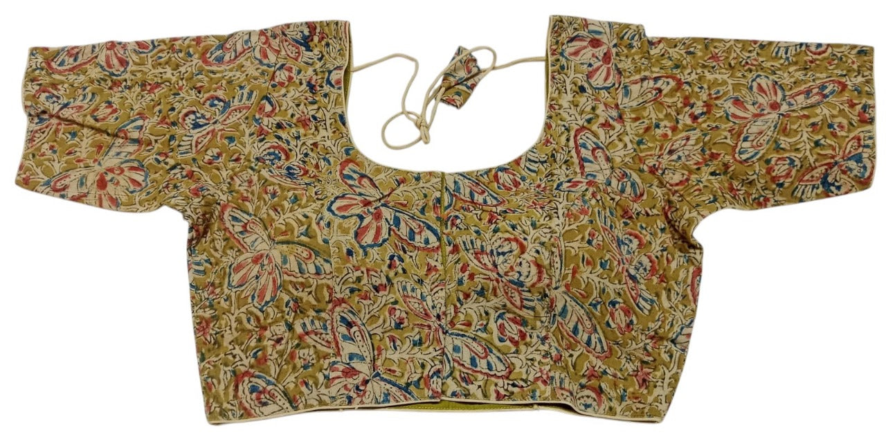 Kalamkari Pure Cotton ready made blouse