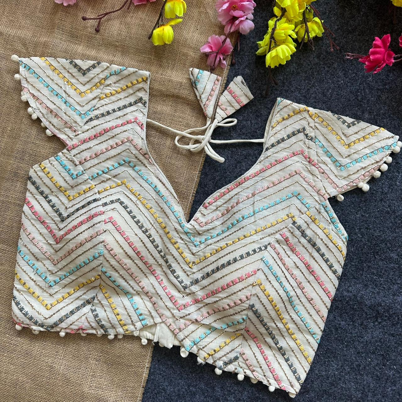 Pure Camric Cotton ready made blouses