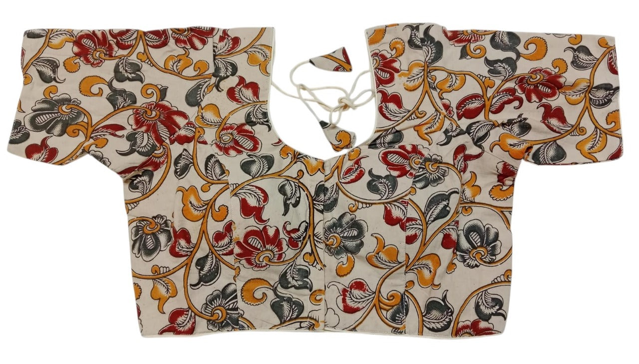 Kalamkari Pure Cotton ready made blouse