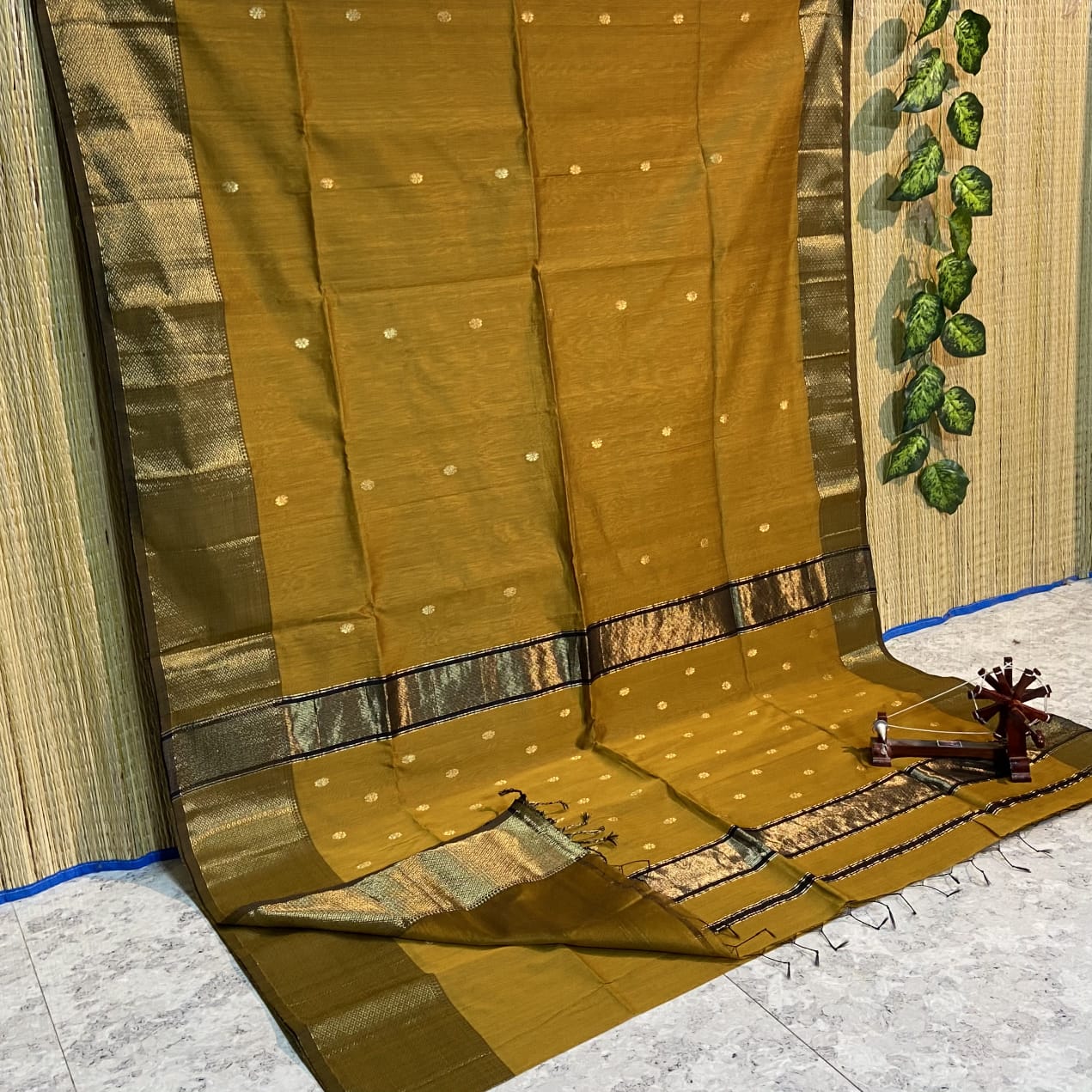 HANDLOOM MAHESHWARI COTTON SILK SAREE