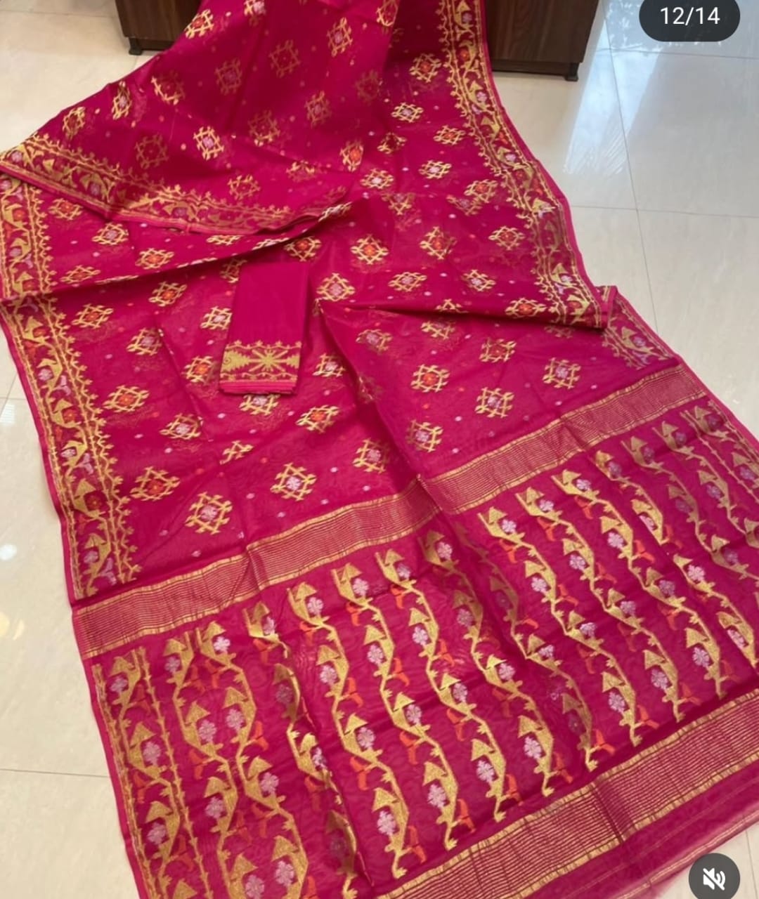 EXCLUSIVE ZARI WORK JAMDANI SAREE