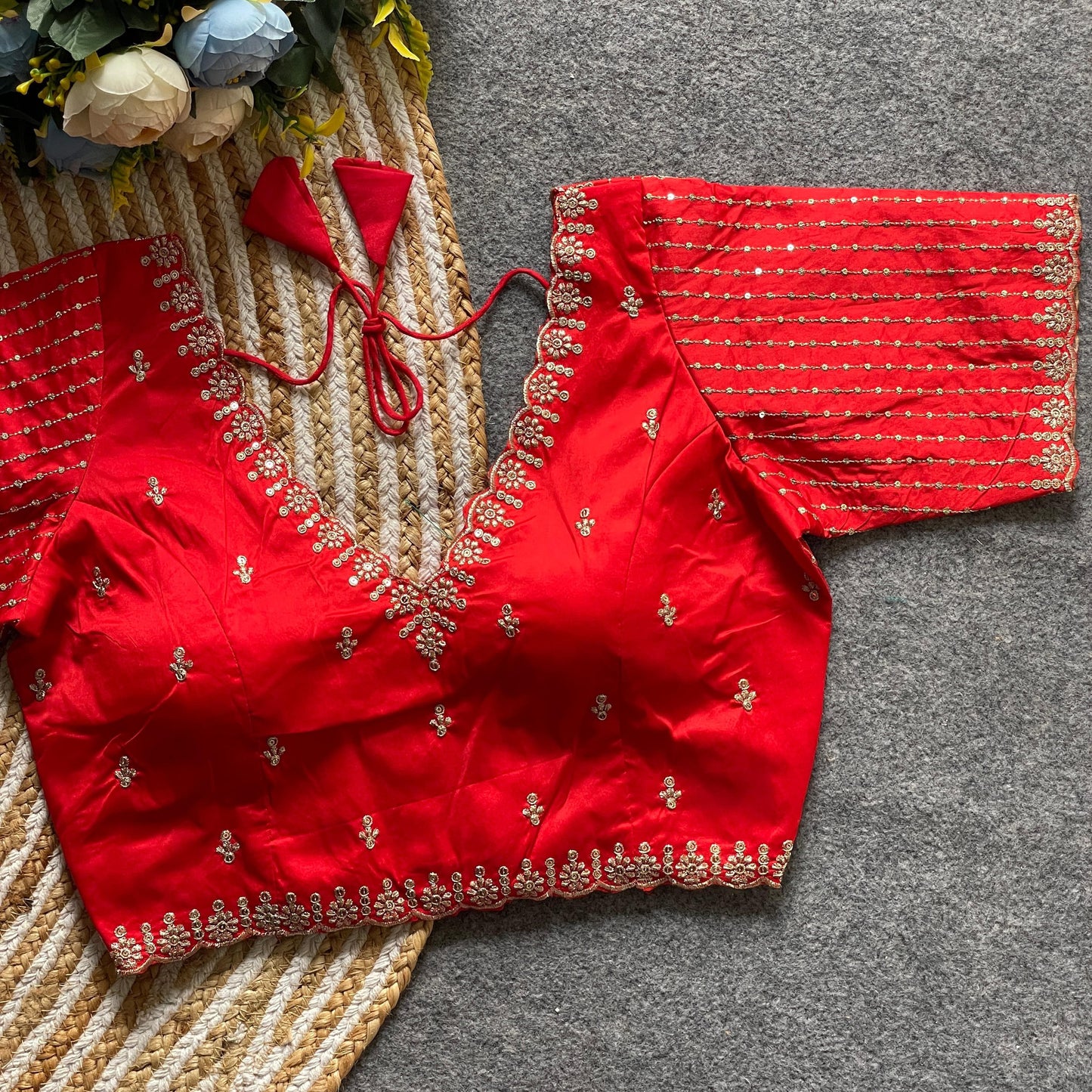 Banarasi silk ready made blouse