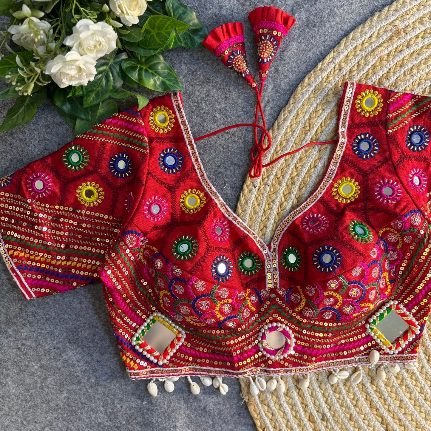 Beautiful Traditional heavy italian silk ready made blouse