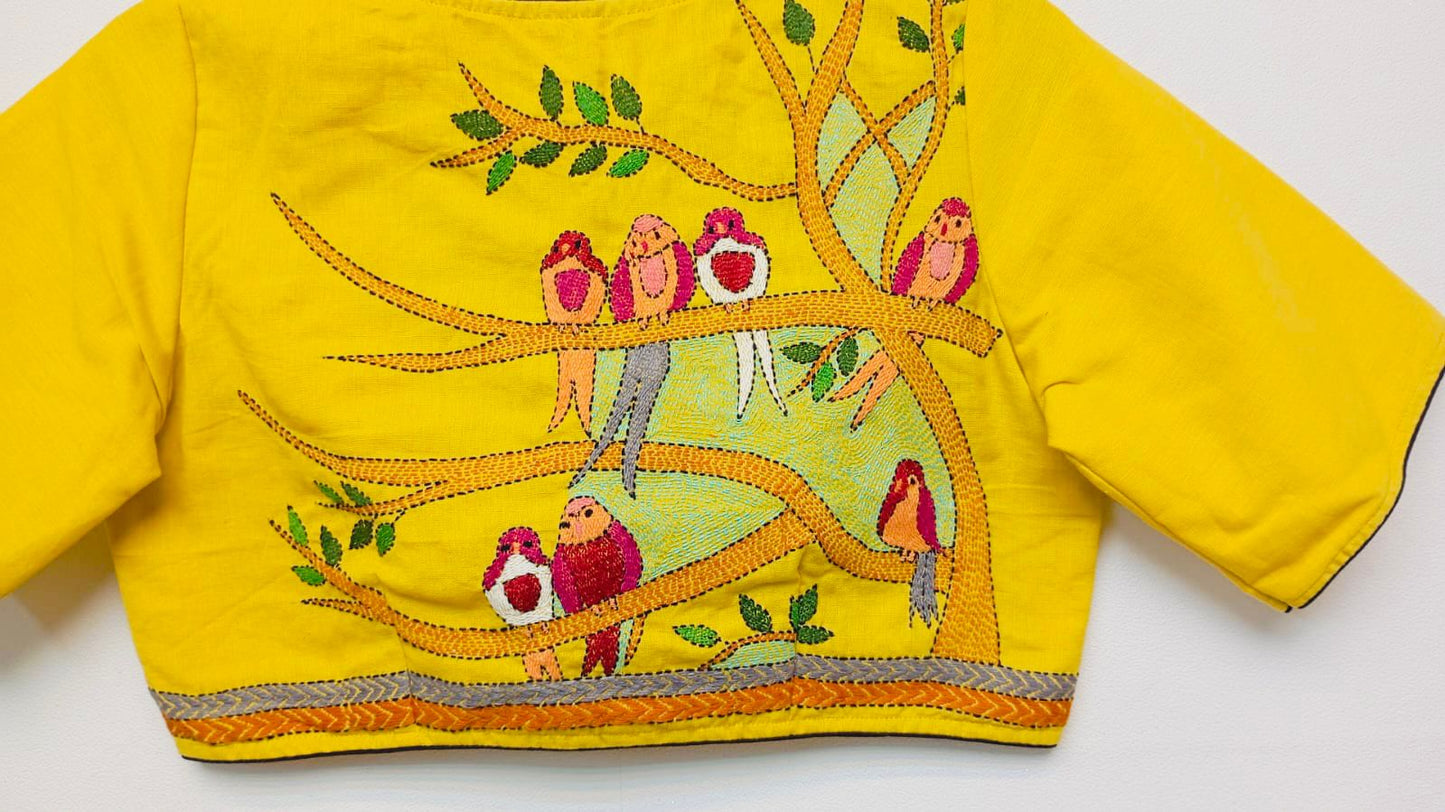 Cotton Embroidery Work - Premium Designer Blouse