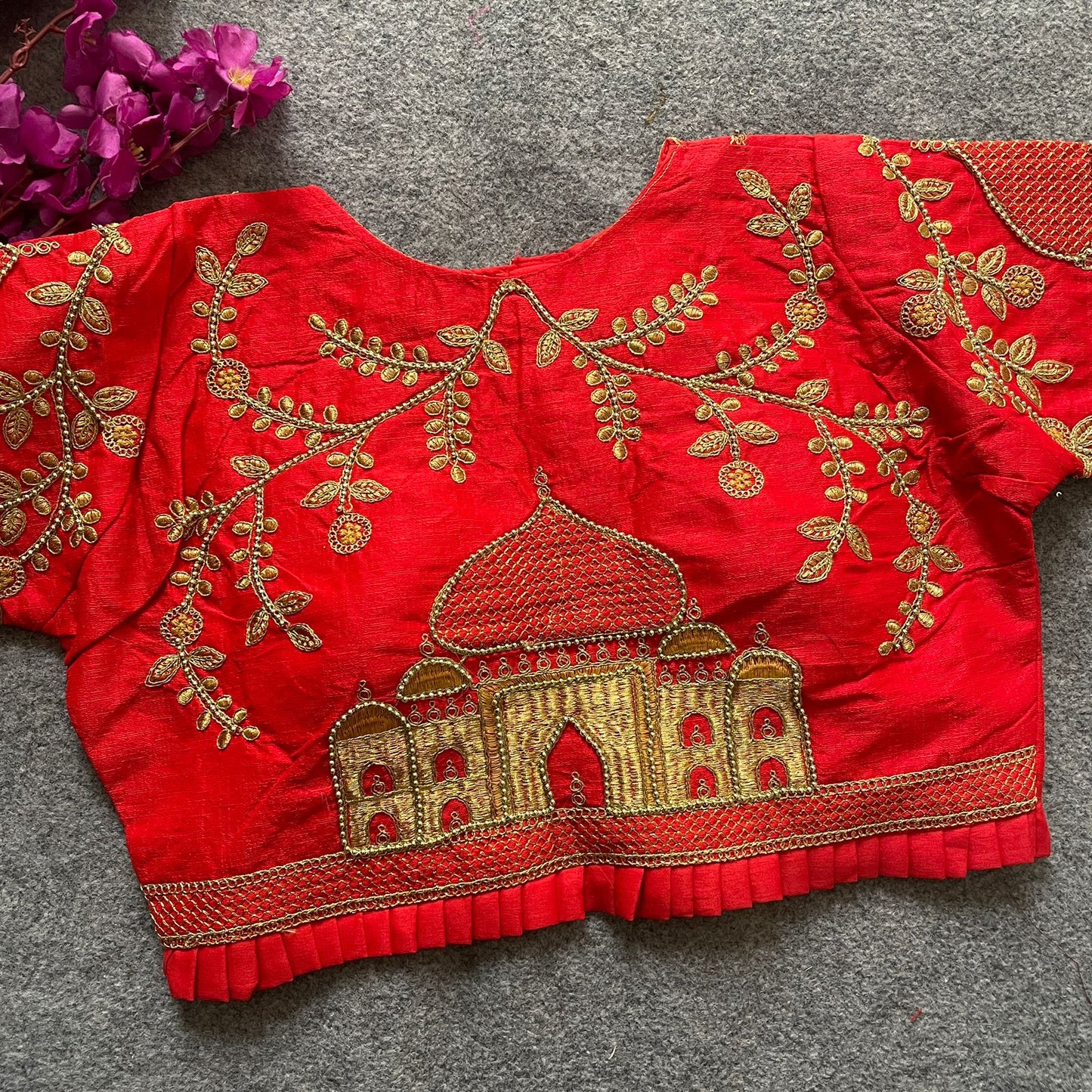 Fentam silk ready made blouse