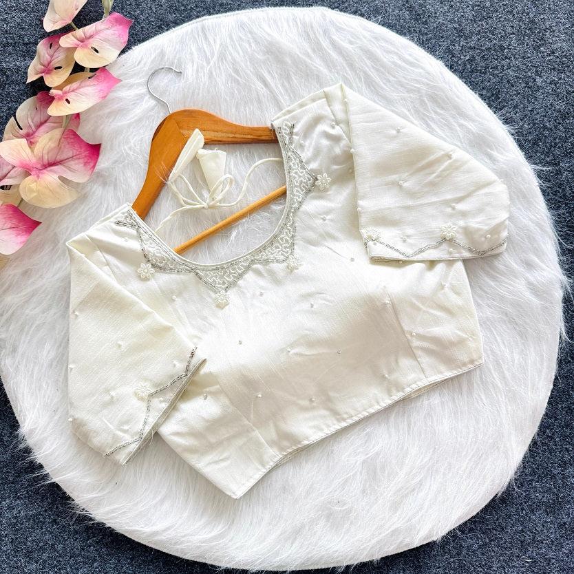 Beautiful Handwork All Over - Premium Readymade Blouse