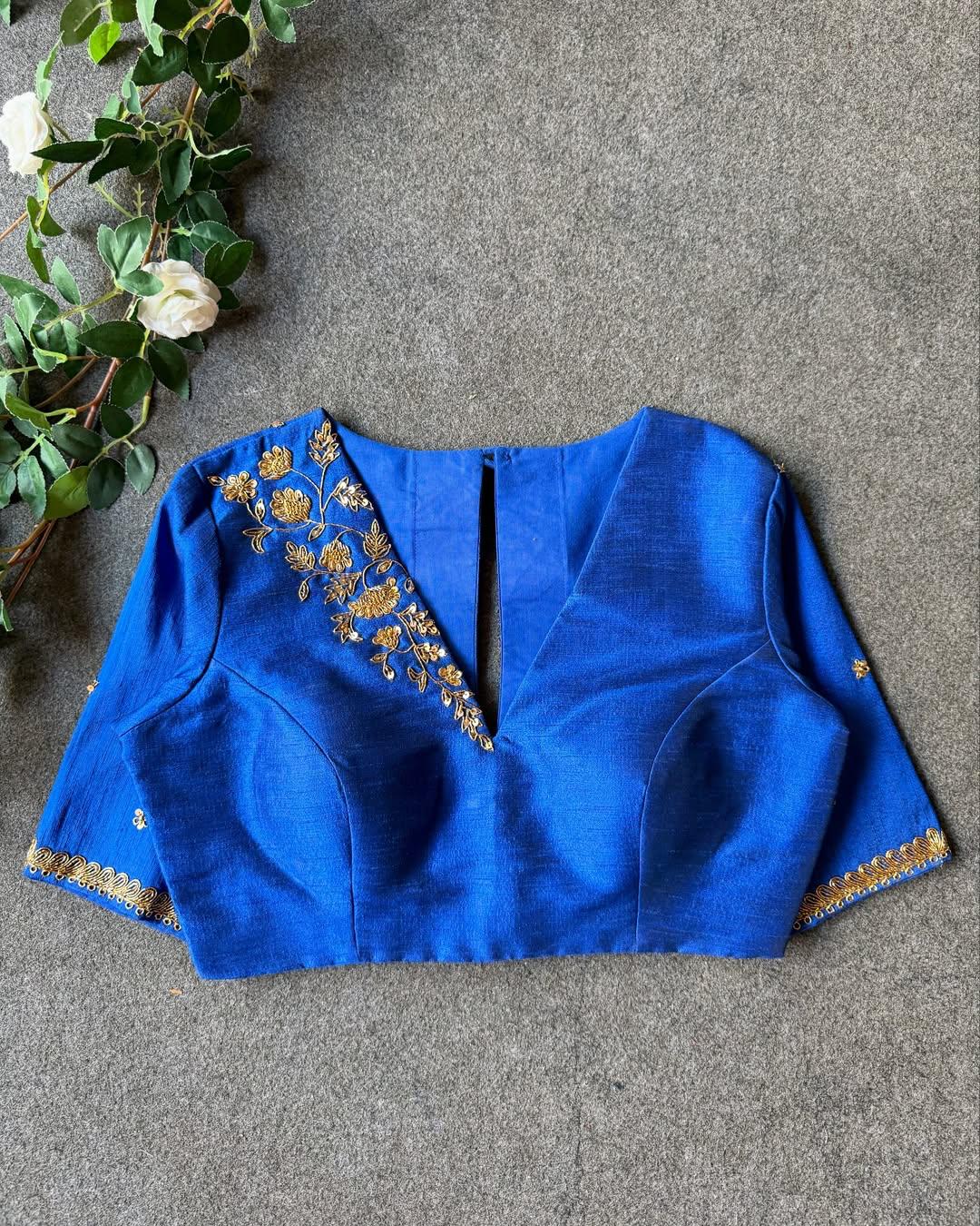 Beautiful handwork all over ready made blouses