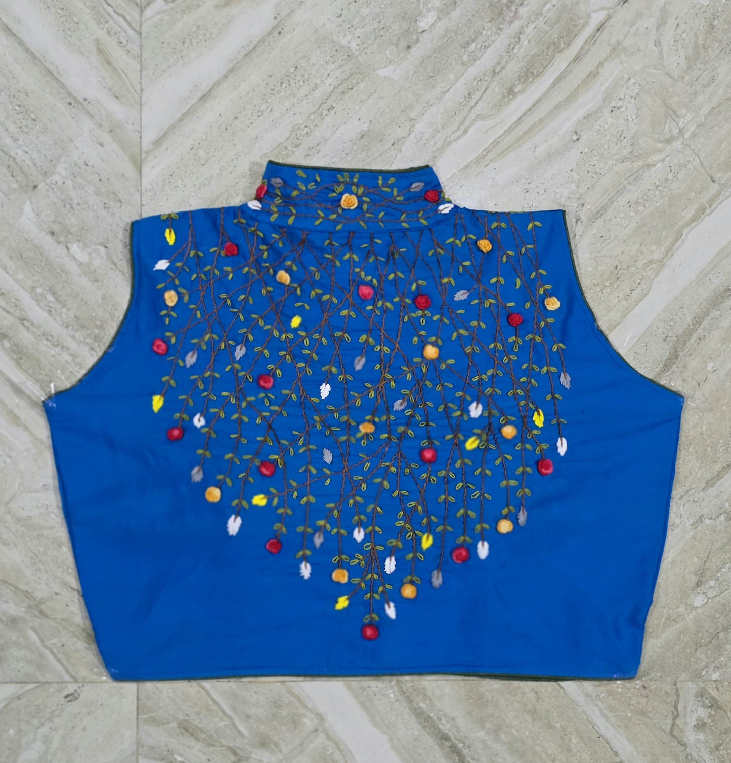 Kantha 3d work ready made blouse