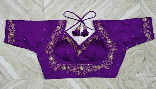 Mumtaz bridal jardosi work ready made blouse