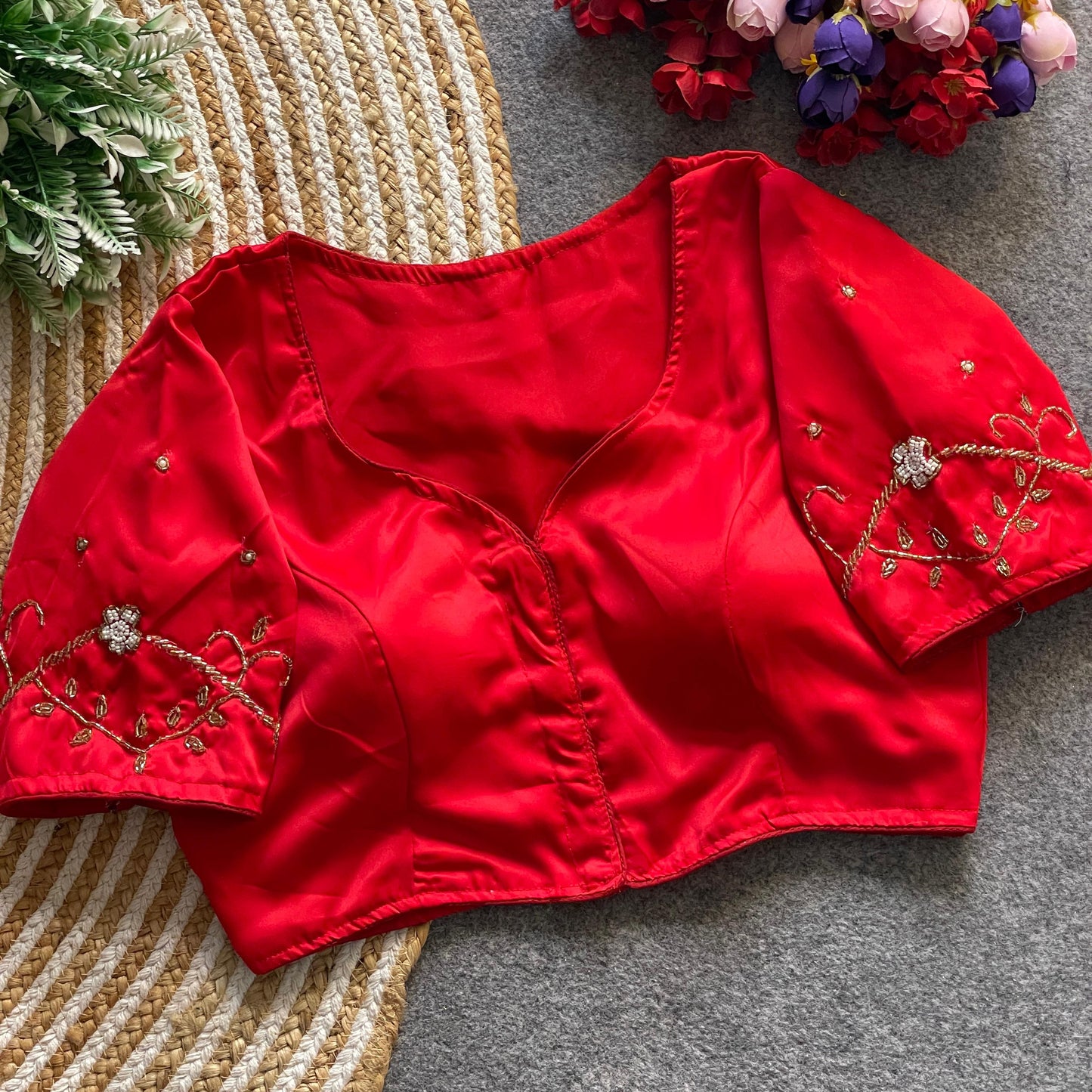 Malai Satin - Premium Readymade Blouse