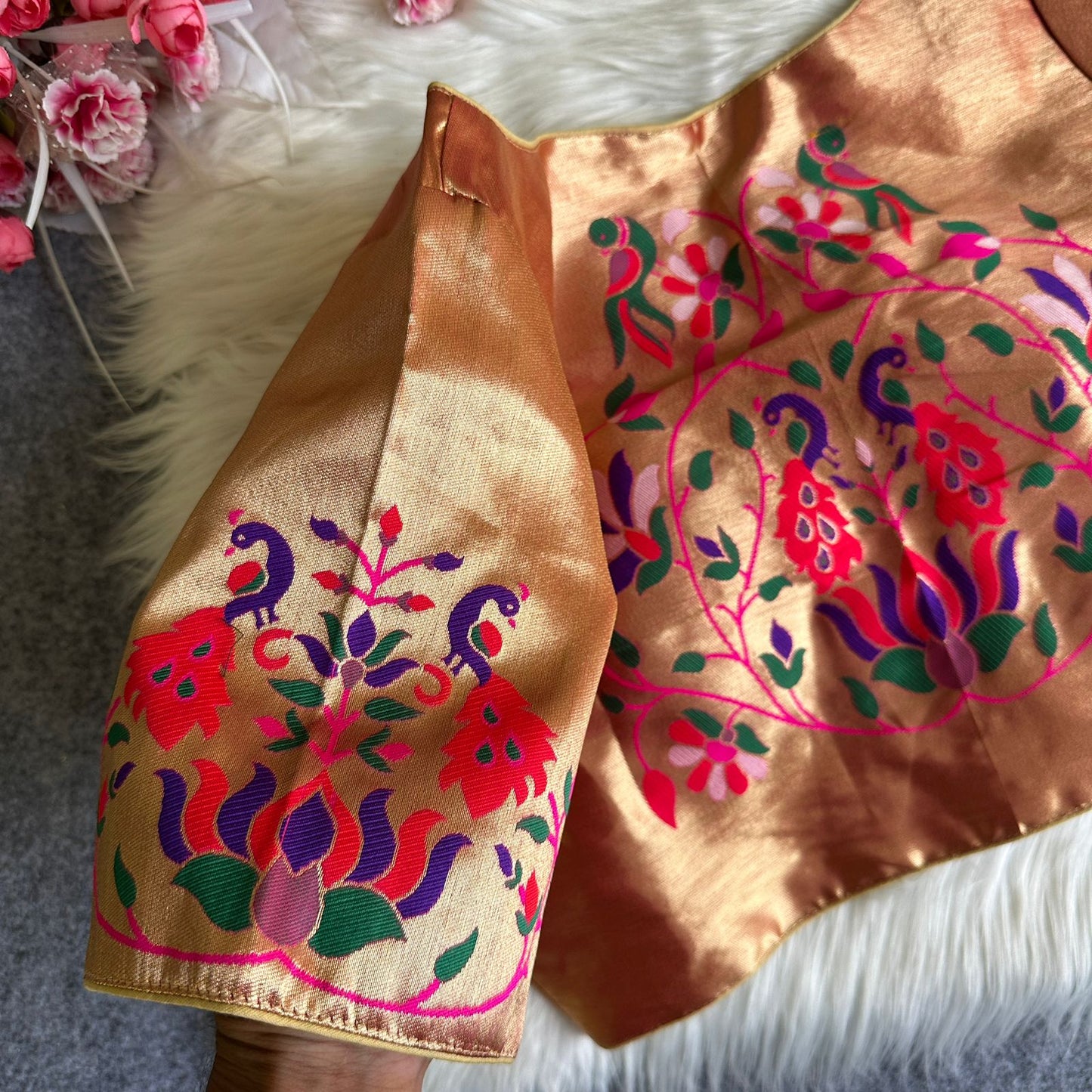 Paithani ready made blouse