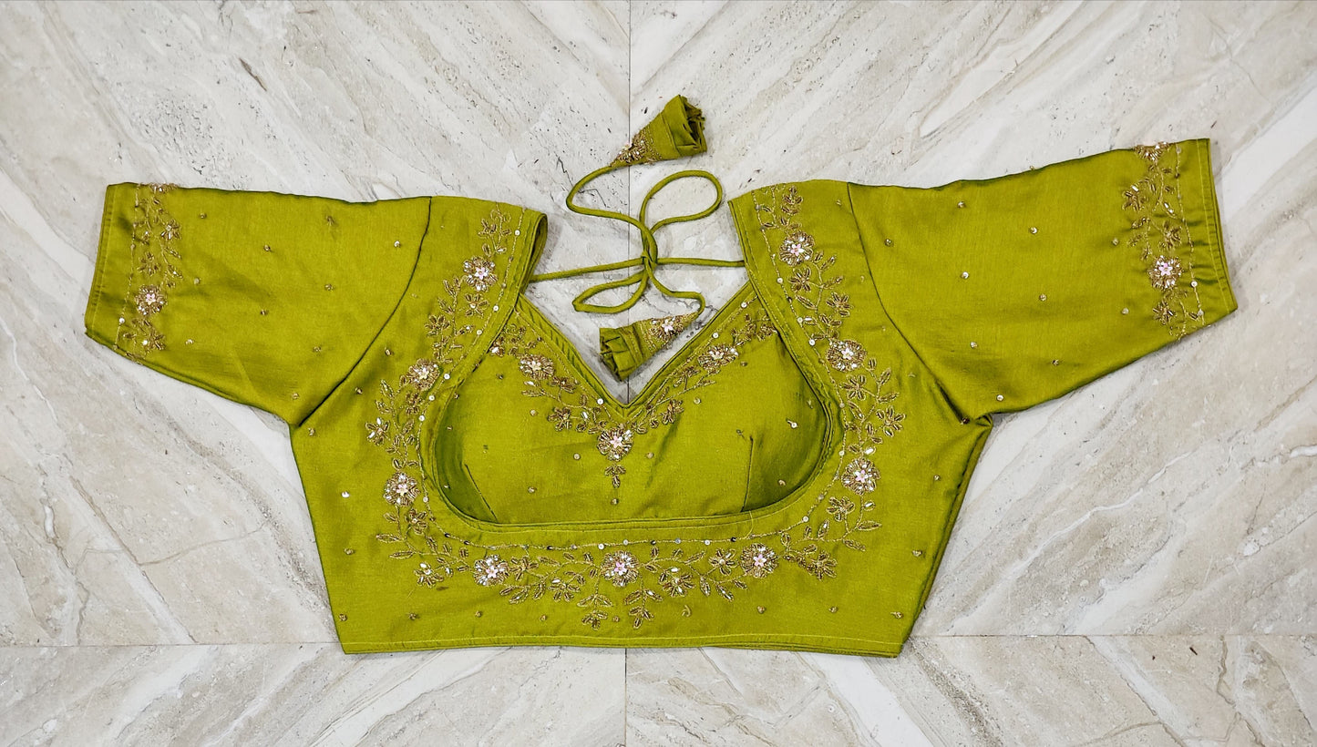 Mumtaz bridal jardosi work ready made blouse