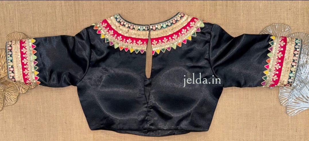 Festive Embroidered Modal Silk Blouse