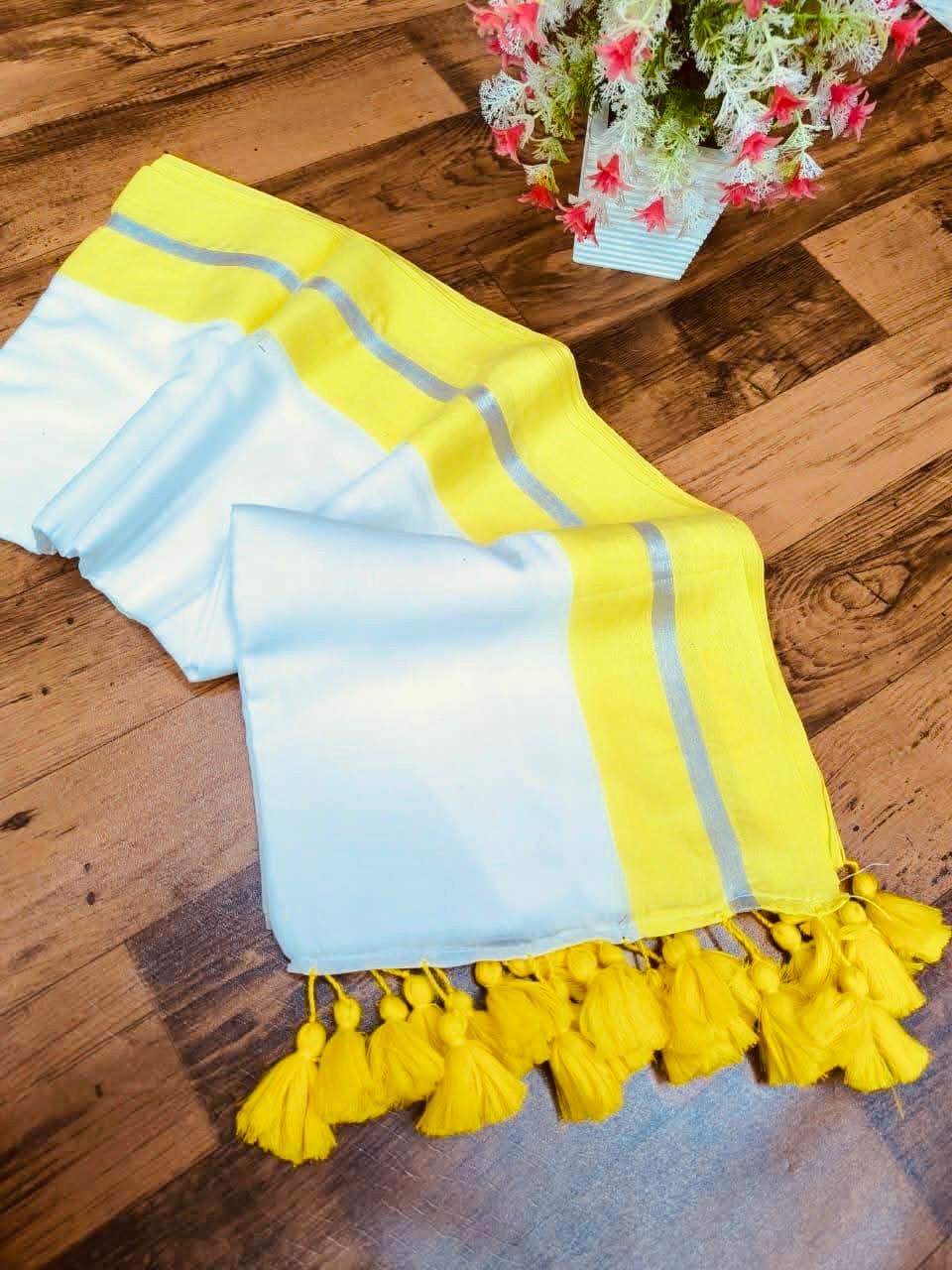 Pure Mul Mul cotton by catton saree