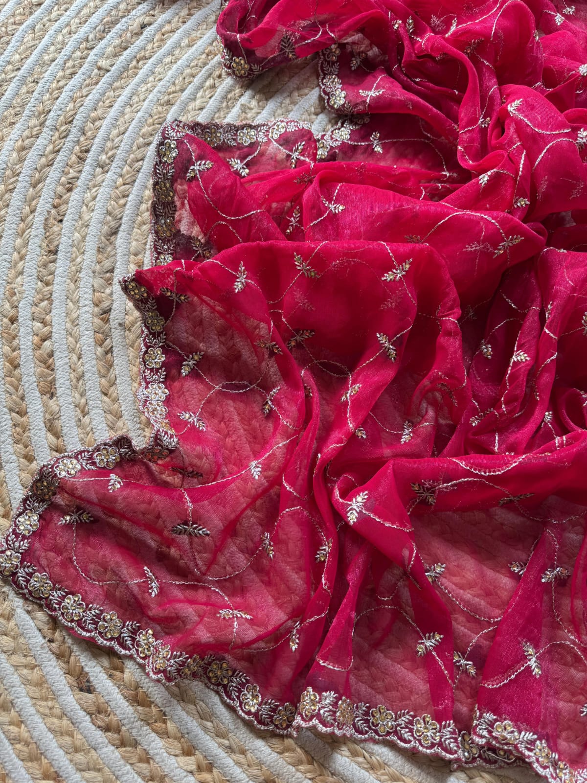 Pure simmer silk saree