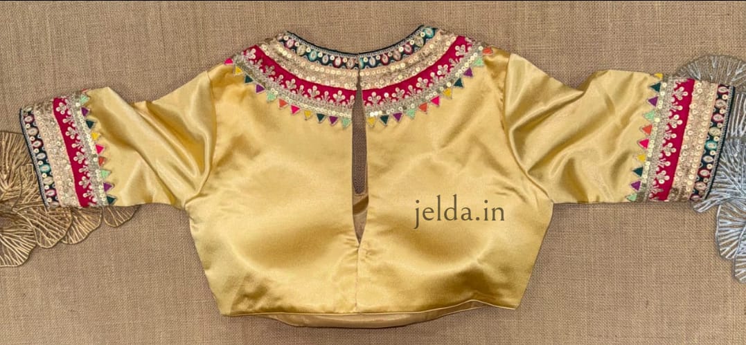 Festive Embroidered Modal Silk Blouse
