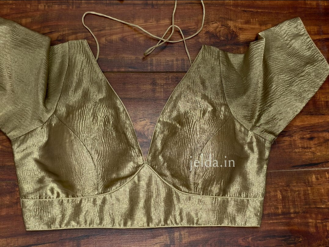 Cruss tissue fabric with sleeve - custom made blouses