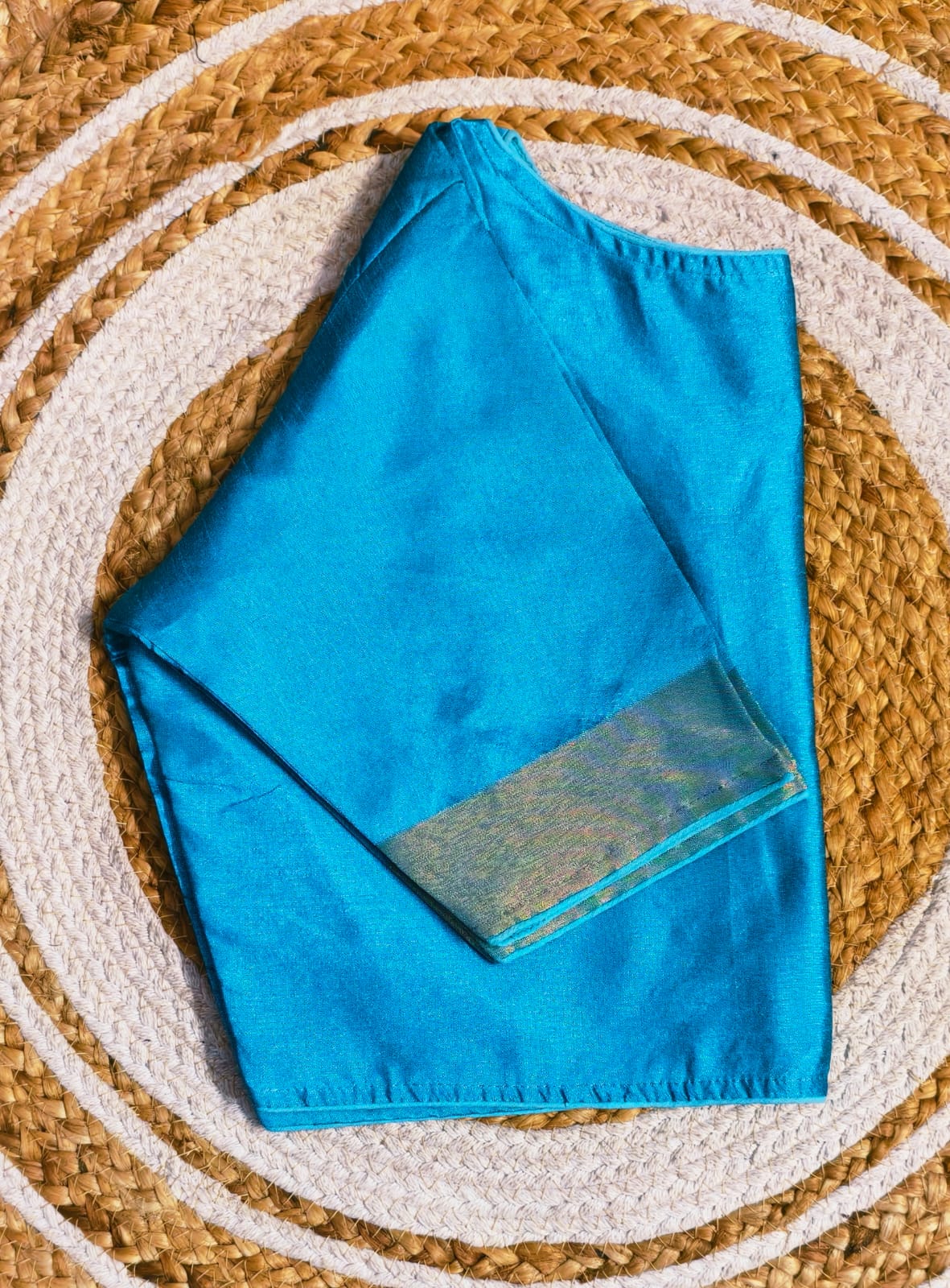 Ghicha silk boat neck ready made blouses