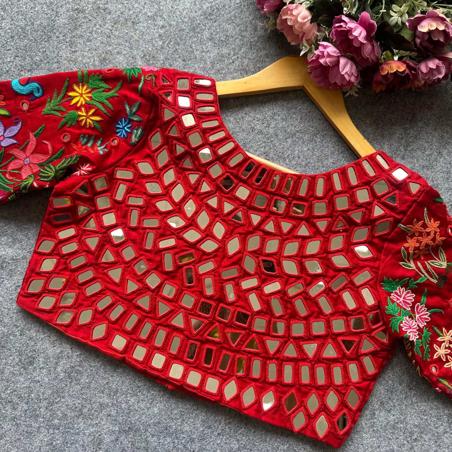 A Beauty Of Handwork All Over - Premium Readymade Blouse