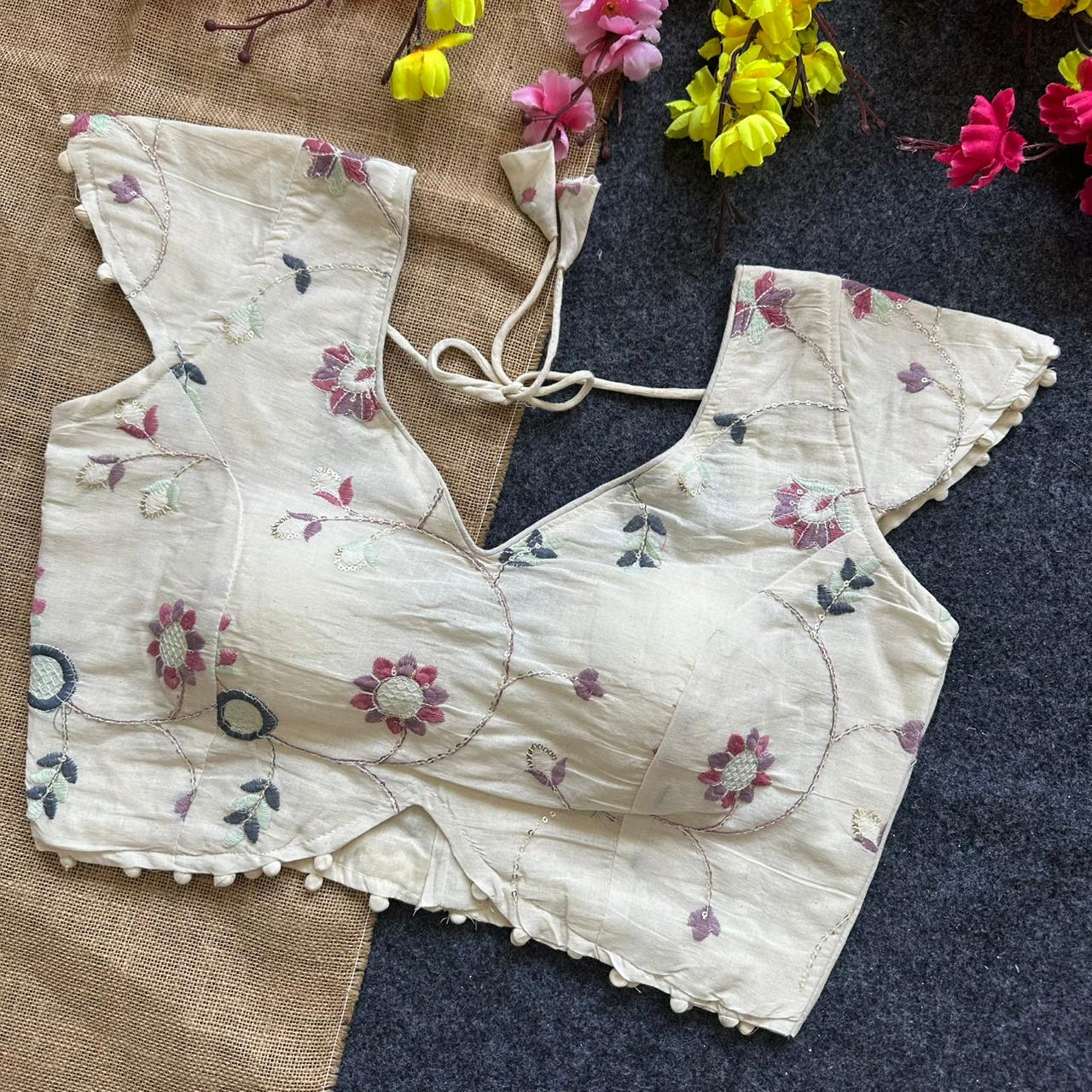 Pure Camric Cotton ready made blouses