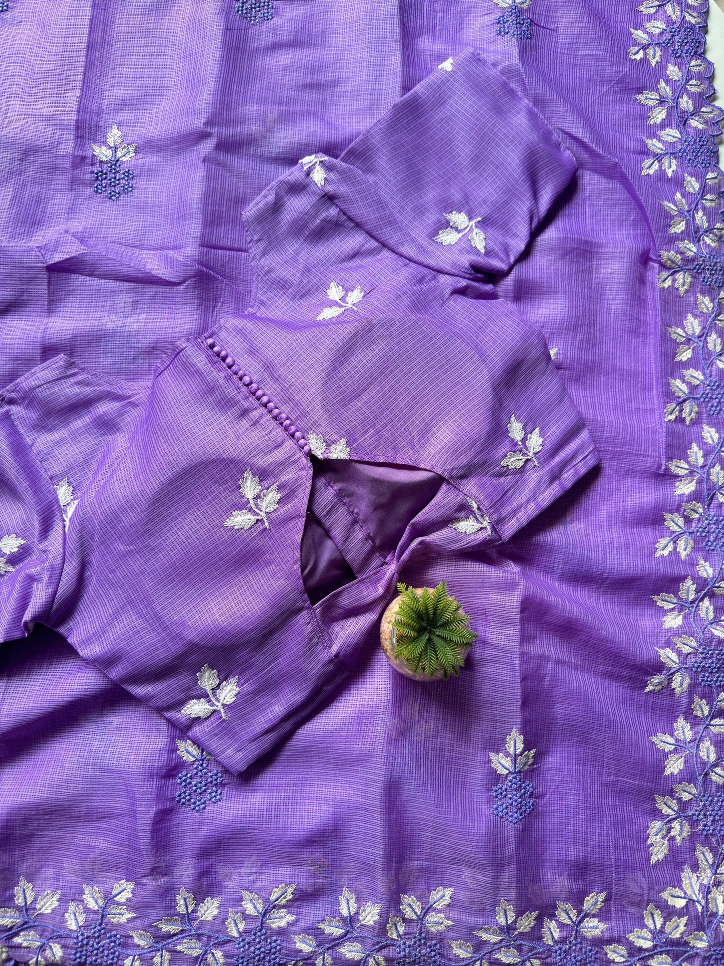 Kota doriya with multy thread work and sclap border sarees