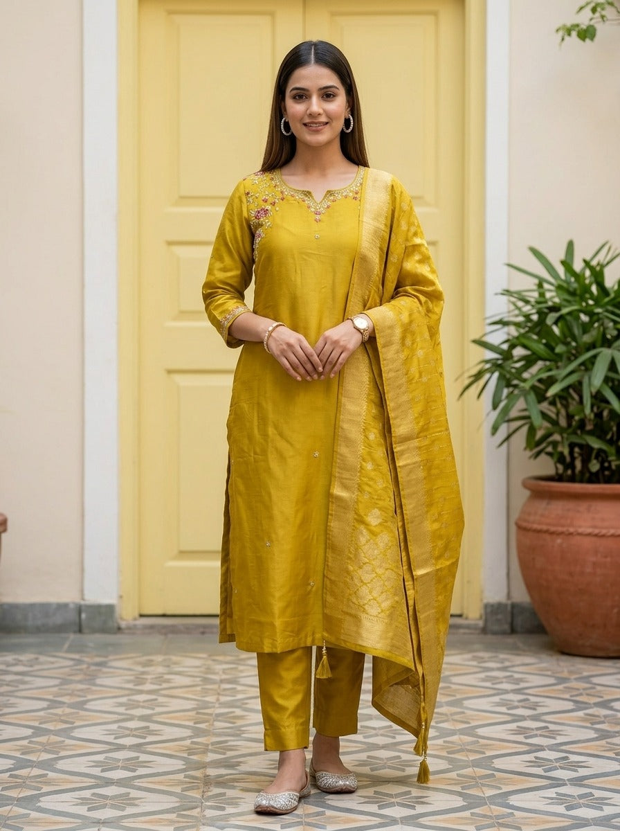 Premium embroidery work salwar suit
