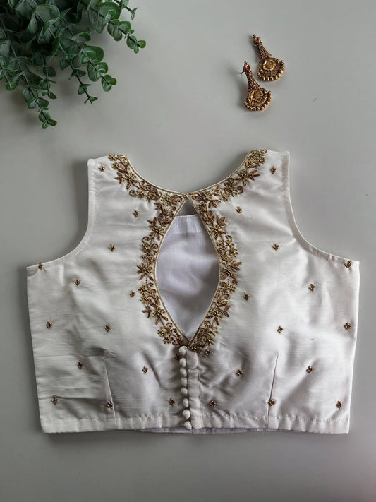 Beautiful Handwork All Over - Premium Readymade Blouse