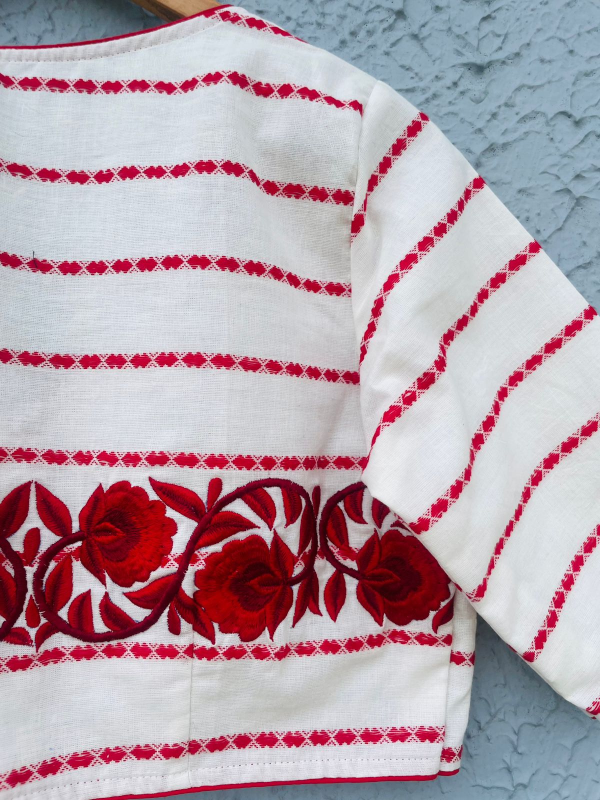 Cotton printed designer blouse