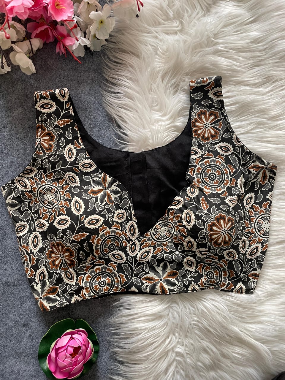 Ajrakh Cotton - Premium Readymade Blouse