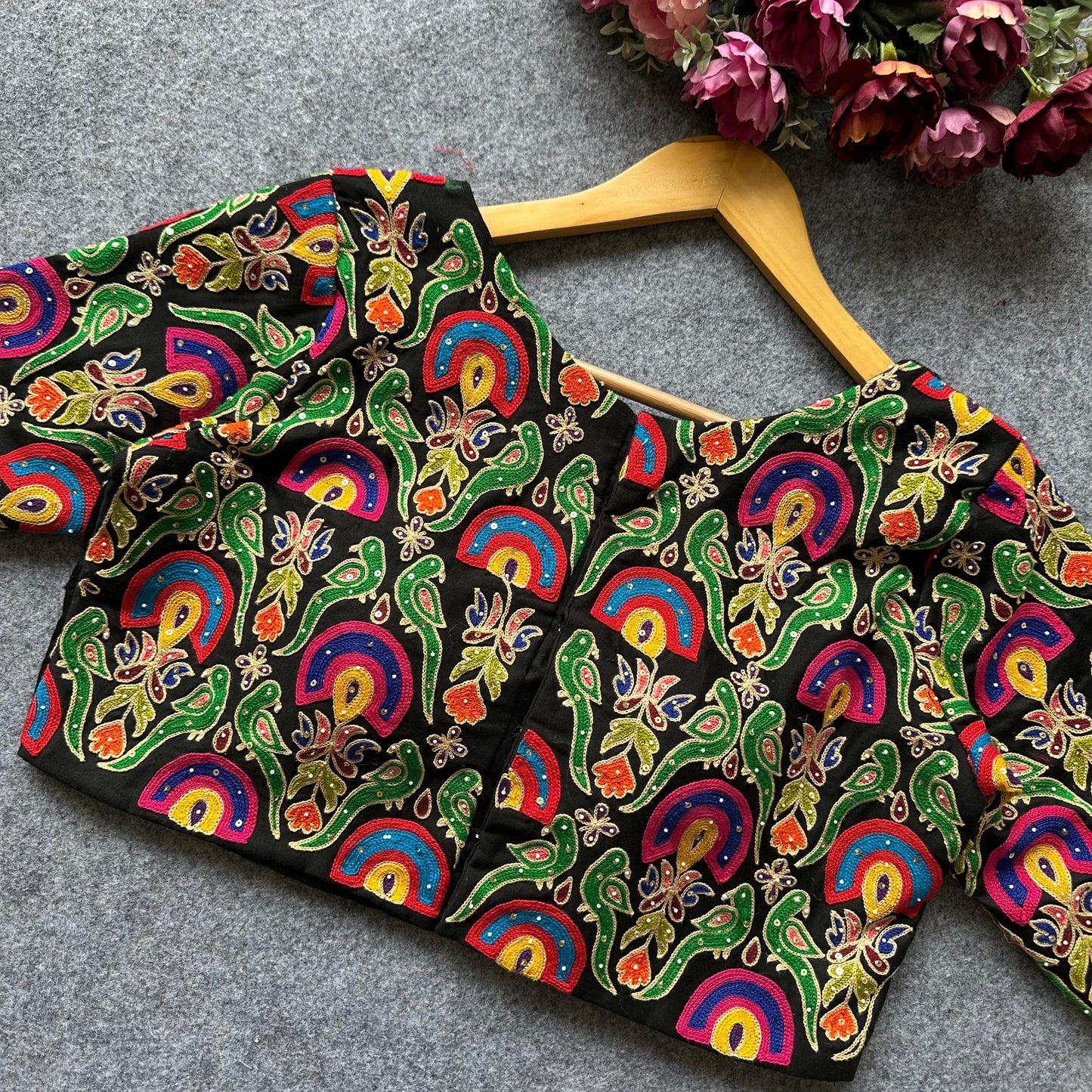 A Beauty Of Handwork All Over - Premium Readymade Blouse