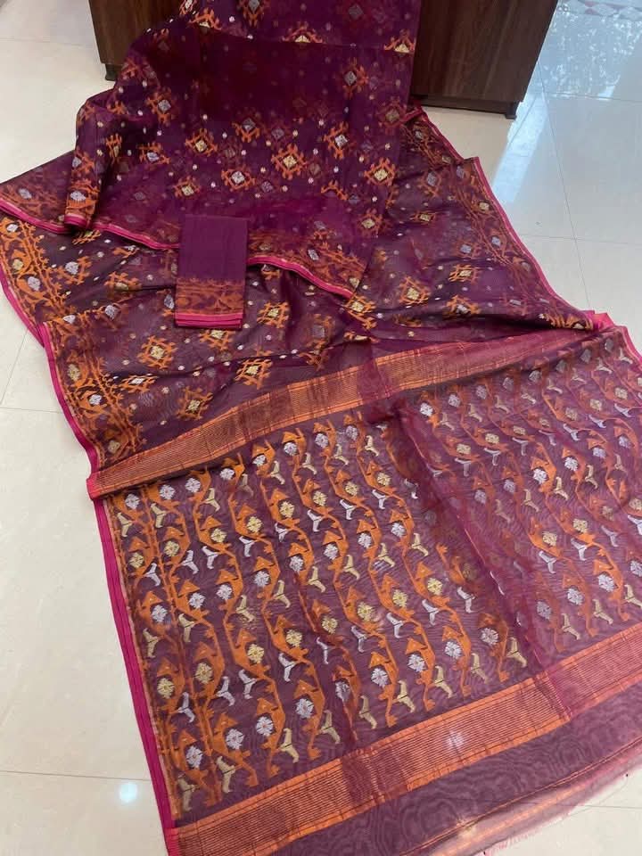 EXCLUSIVE ZARI WORK JAMDANI SAREE