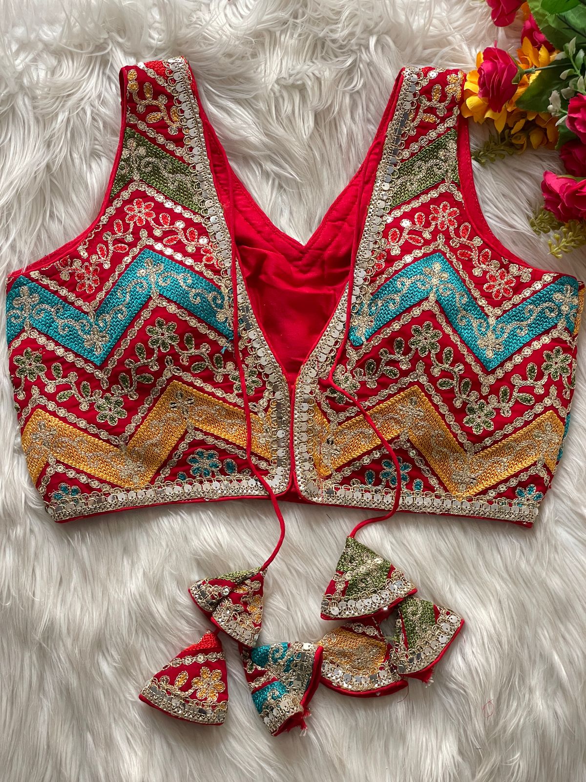 Premium Kashmiri Work - Premium Readymade Blouse