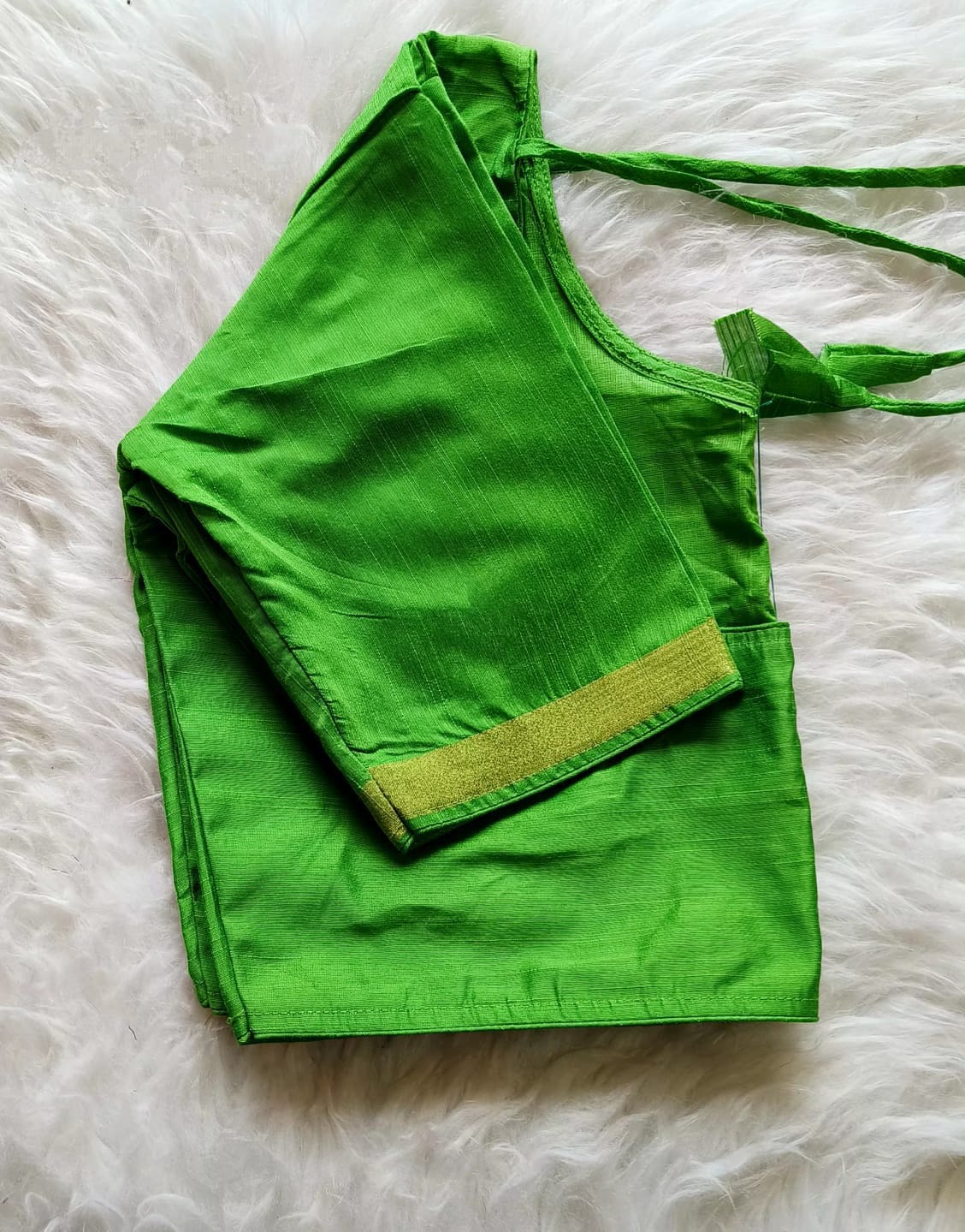 Ghicha silk round neck ready made blouses