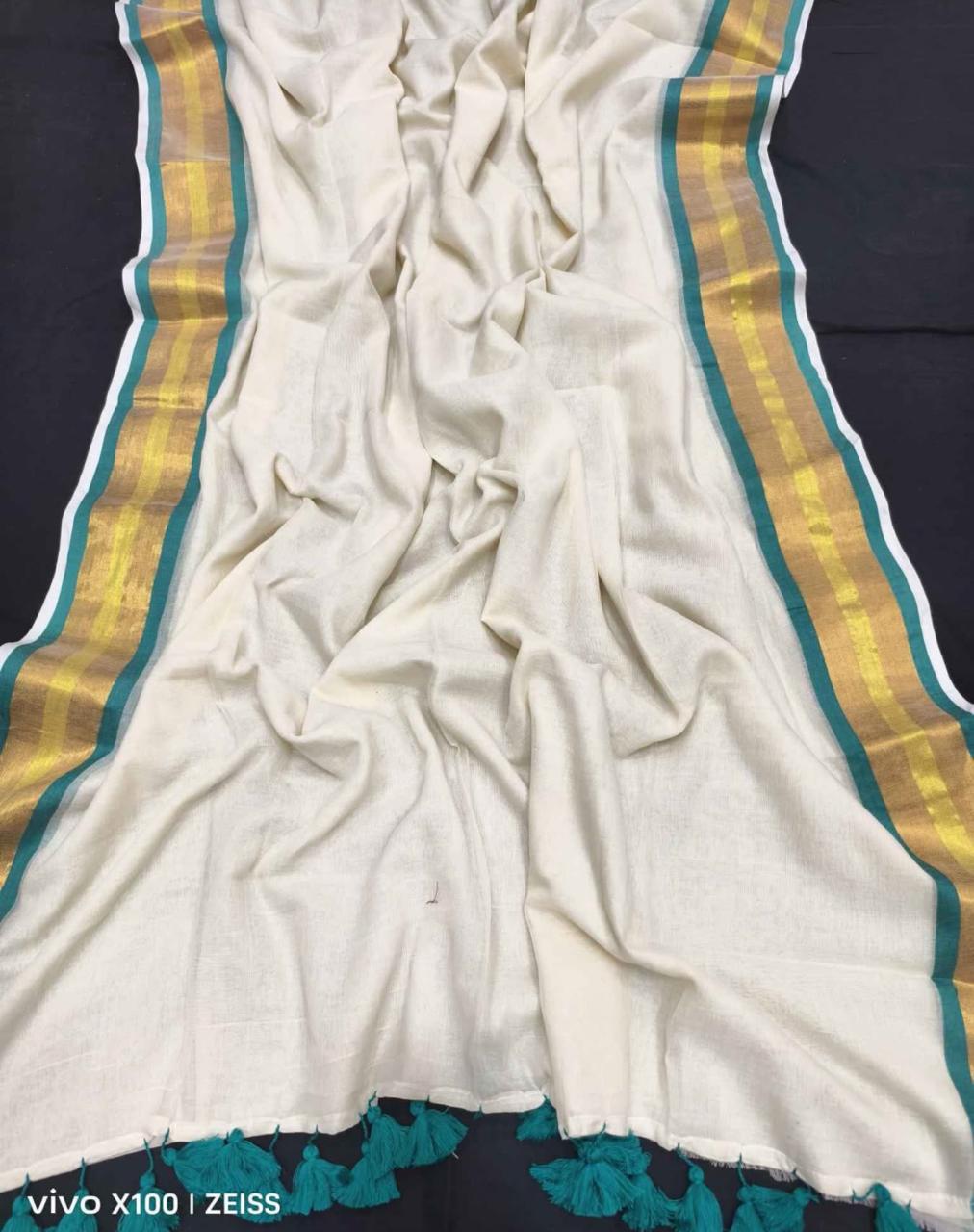 Pure Mul Mul cotton by catton saree