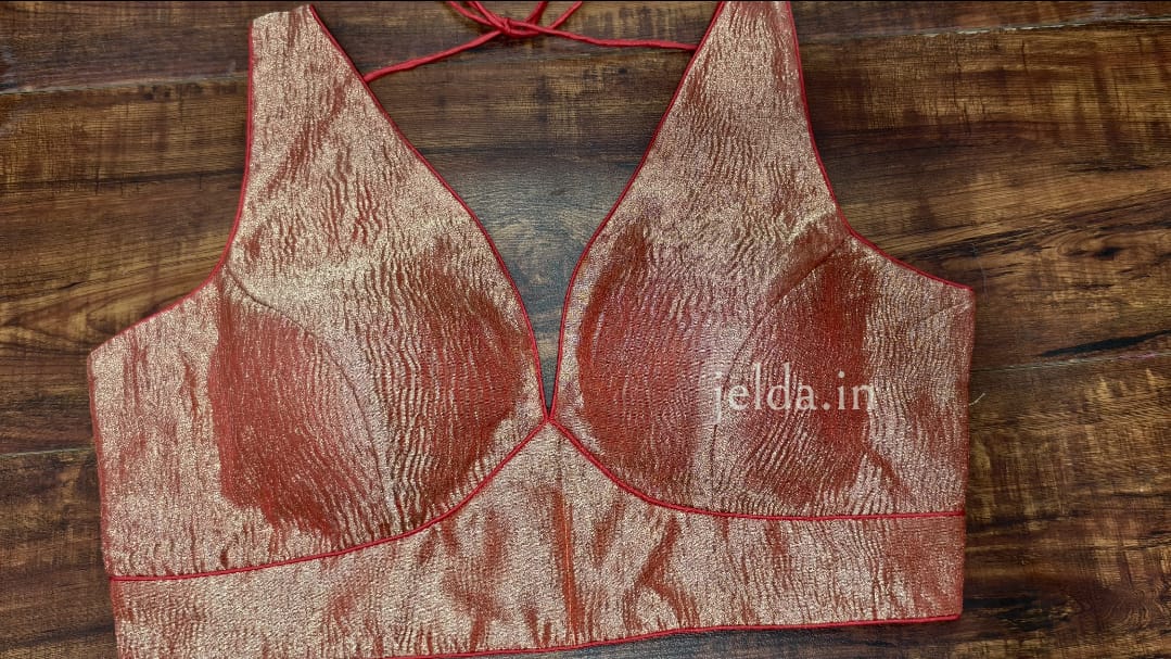 Cruss tissue fabric sleeveless - custom made blouses