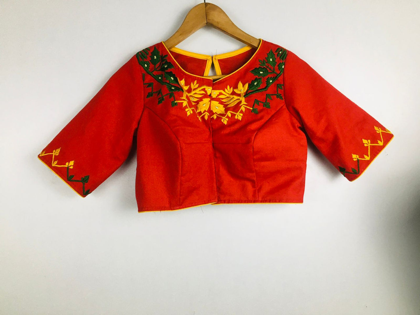 Cotton embroidered designer blouses